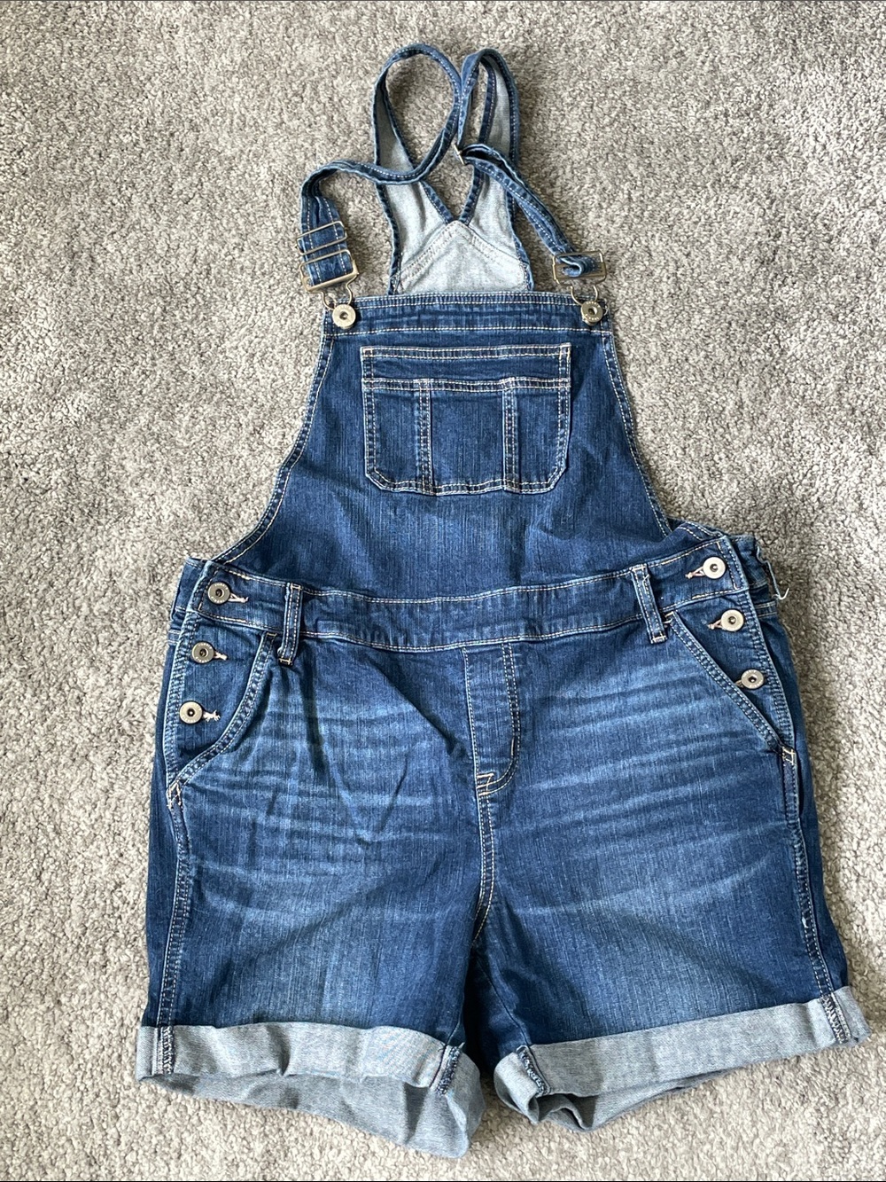 EC Torrid Denim Shortalls - Size 14